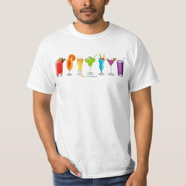 SlipperyJoe's cheers alcohol cocktails LGBTQIA gay T-Shirt (Front)