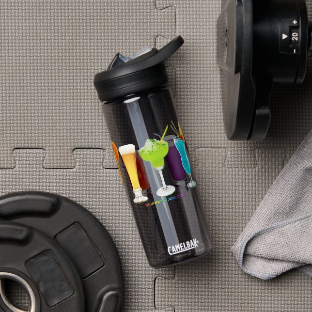 SlipperyJoe's cheers alcohol cocktails LGBTQIA gay Water Bottle (Gym)