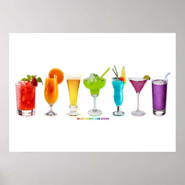 SlipperyJoe's Cheers drink alcohol cocktail pride  Poster (Front)