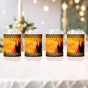 SlipperyJoe's chilling Halloween scene bats dark e Can Glass