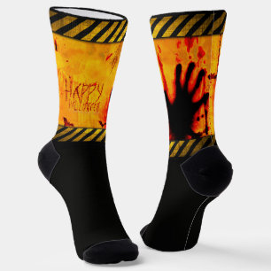 SlipperyJoe's chilling Halloween scene bats dark e Socks
