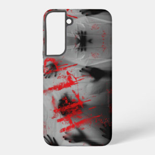 SlipperyJoe's chilling horror-themed visual thick Samsung Galaxy Case