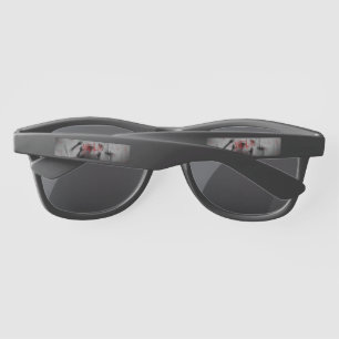 SlipperyJoe's chilling horror-themed visual thick Sunglasses