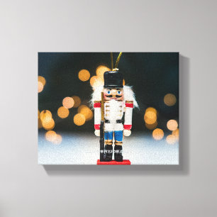 SlipperyJoe's Christmas classic nutcracker ornamen Canvas Print