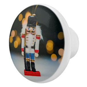 SlipperyJoe's Christmas classic nutcracker ornamen Ceramic Knob