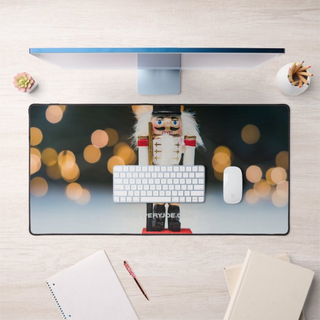 SlipperyJoe's Christmas classic nutcracker ornamen Desk Mat (Office 1)