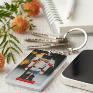 SlipperyJoe's Christmas classic nutcracker ornamen Key Ring