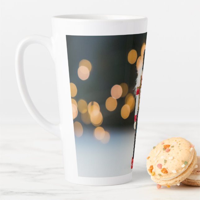 SlipperyJoe's Christmas classic nutcracker ornamen Latte Mug (In Situ)