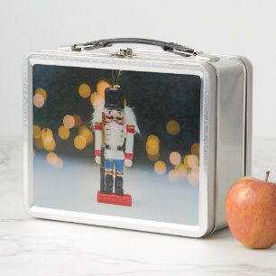 SlipperyJoe's Christmas classic nutcracker ornamen Metal Lunch Box