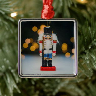 SlipperyJoe's Christmas classic nutcracker ornamen Metal Ornament