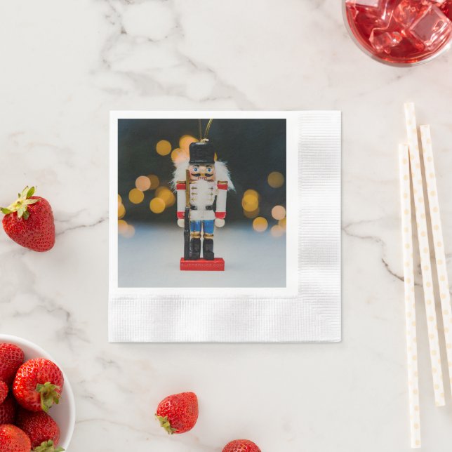SlipperyJoe's Christmas classic nutcracker ornamen Napkin (Insitu)