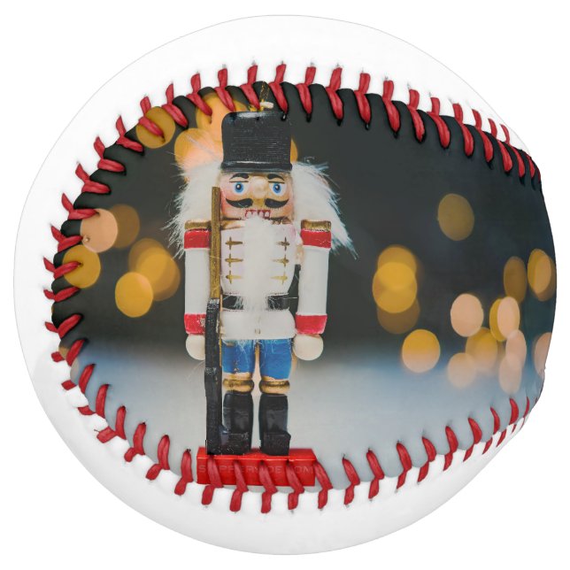 SlipperyJoe's Christmas classic nutcracker ornamen Softball (Front Left)