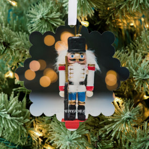 SlipperyJoe's Christmas classic nutcracker ornamen Tree Decoration Card