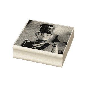 SlipperyJoe's Christmas classic toy soldier friend Rubber Stamp