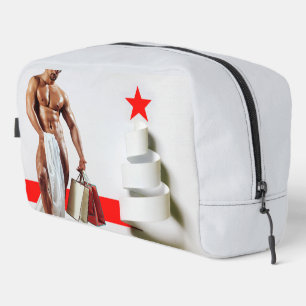 SlipperyJoe's Christmas shopping white paper spira Dopp Kit