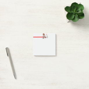 SlipperyJoe's Christmas shopping white paper spira Post-it Notes