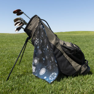 SlipperyJoe's Christmas winter magical peaceful at Golf Towel