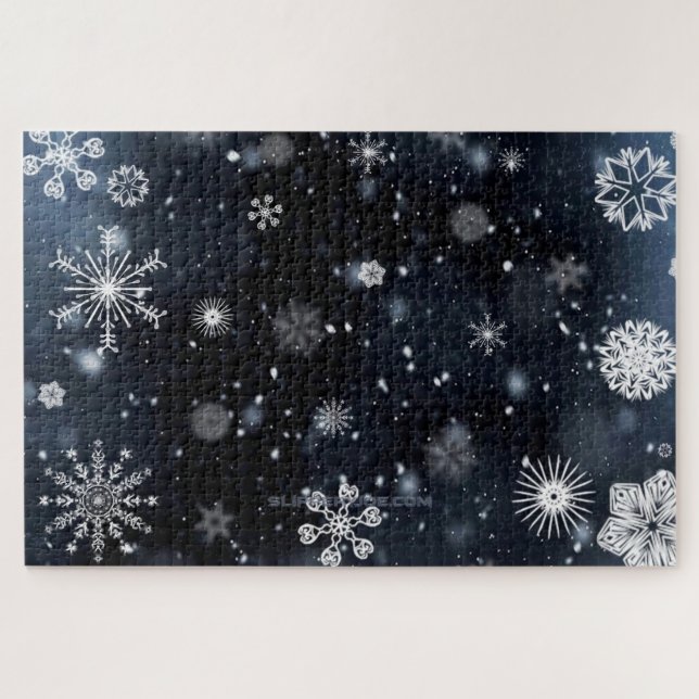 SlipperyJoe's Christmas winter magical peaceful at Jigsaw Puzzle (Horizontal)