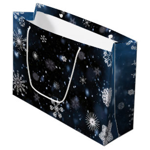 SlipperyJoe's Christmas winter magical peaceful at Large Gift Bag