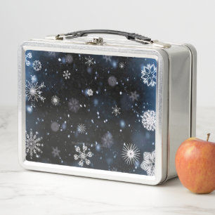 SlipperyJoe's Christmas winter magical peaceful at Metal Lunch Box