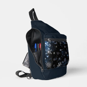 SlipperyJoe's Christmas winter magical peaceful at Sling Bag