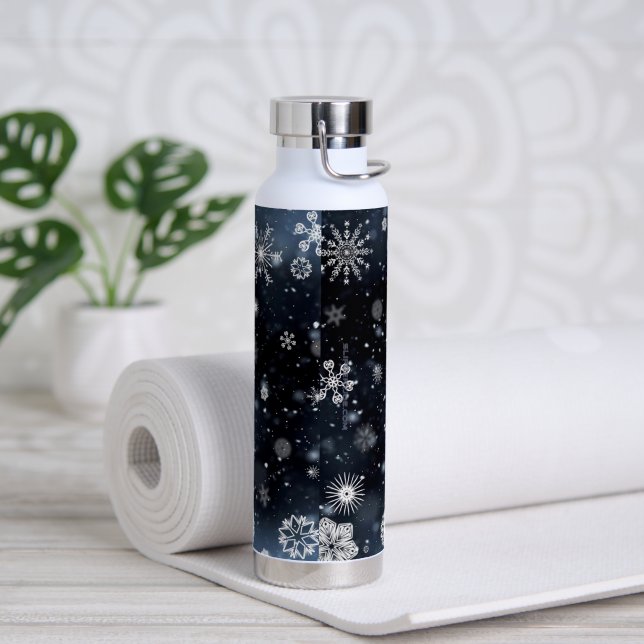 SlipperyJoe's Christmas winter magical peaceful at Water Bottle (Yoga)