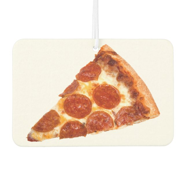 SlipperyJoe's classic pepperoni pizza slice melted Car Air Freshener (Front)