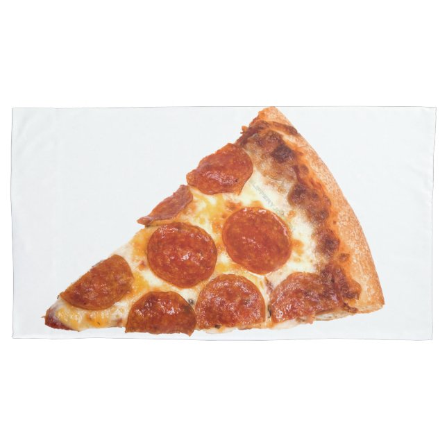SlipperyJoe's classic pepperoni pizza slice melted Pillowcase (Front)
