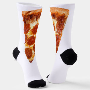 SlipperyJoe's classic pepperoni pizza slice melted Socks