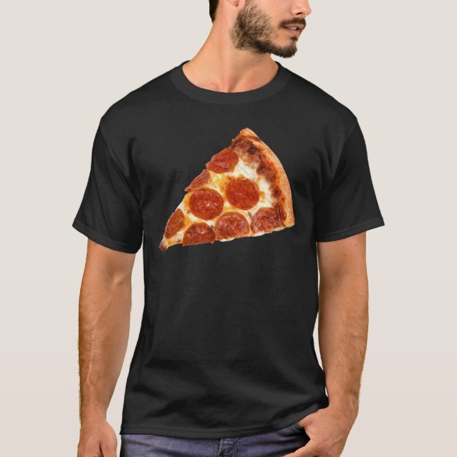 SlipperyJoe's classic pepperoni pizza slice melted T-Shirt (Front)