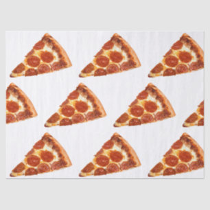 SlipperyJoe's classic pepperoni pizza slice melted Tissue Paper