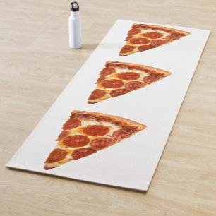 SlipperyJoe's classic pepperoni pizza slice melted Yoga Mat