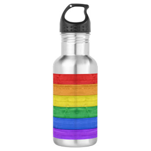 SlipperyJoe's classic rainbow tactile handcrafted  532 Ml Water Bottle