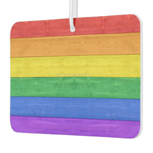 SlipperyJoe's classic rainbow tactile handcrafted Car Air Freshener