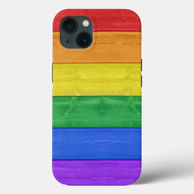 SlipperyJoe's classic rainbow tactile handcrafted  Case-Mate iPhone Case (Back)