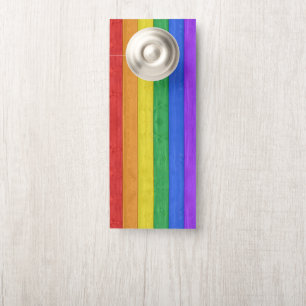 SlipperyJoe's classic rainbow tactile handcrafted  Door Hanger