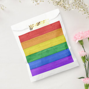 SlipperyJoe's classic rainbow tactile handcrafted Favour Bag