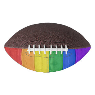 SlipperyJoe's classic rainbow tactile handcrafted  Football