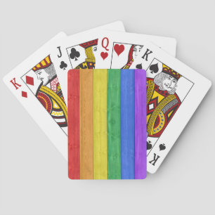 SlipperyJoe's classic rainbow tactile handcrafted  Playing Cards