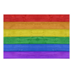SlipperyJoe's classic rainbow tactile handcrafted  Poster