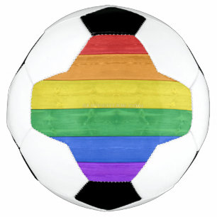 SlipperyJoe's classic rainbow tactile handcrafted  Soccer Ball