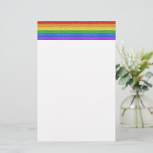 SlipperyJoe's classic rainbow tactile handcrafted Stationery