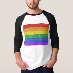 SlipperyJoe's classic rainbow tactile handcrafted  T-Shirt