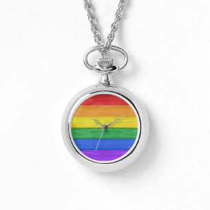 SlipperyJoe's classic rainbow tactile handcrafted  Watch
