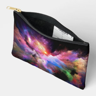 SlipperyJoe's cloud artwork abstract vibrant surre Accessory Pouch