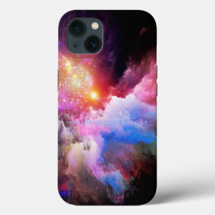 SlipperyJoe's cloud artwork abstract vibrant surre iPhone 13 Case
