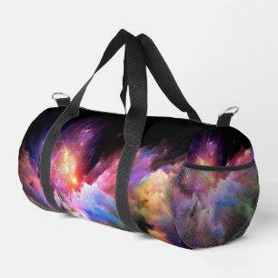 SlipperyJoe's cloud artwork abstract vibrant surre Duffle Bag