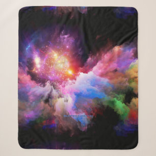 SlipperyJoe's cloud artwork abstract vibrant surre Sherpa Blanket