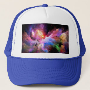 SlipperyJoe's cloud artwork abstract vibrant surre Trucker Hat