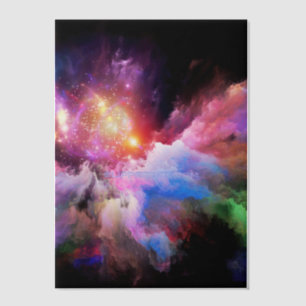 SlipperyJoe's cloud artwork abstract vibrant surre Vellum Invitations
